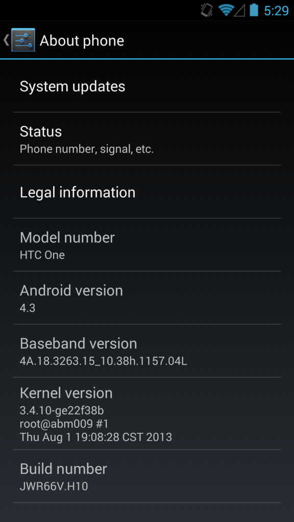 HTC One google play edition